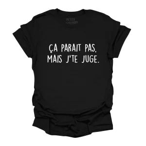 TSHIRT COL ROND | Ça parait pas mais j'te juge