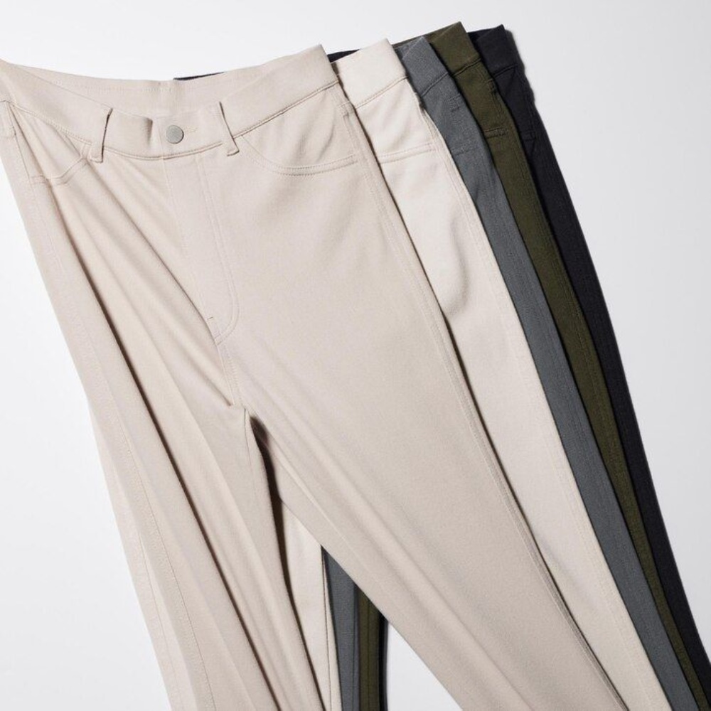 Leggings Uniqlo Heattech Ultra Stretch Thermal Long Femme Vert Olive P8325109 – Image 3