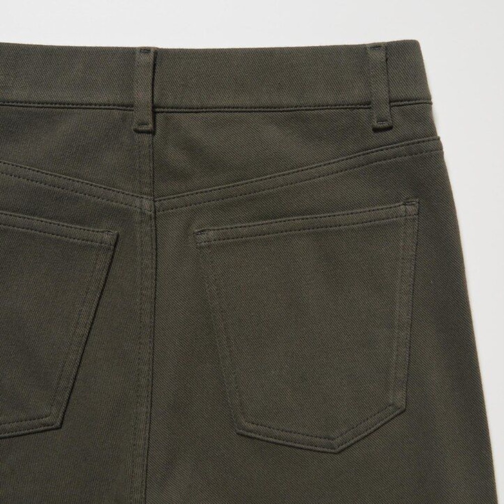 Leggings Uniqlo Heattech Ultra Stretch Thermal Long Femme Vert Olive P8325109 – Image 5
