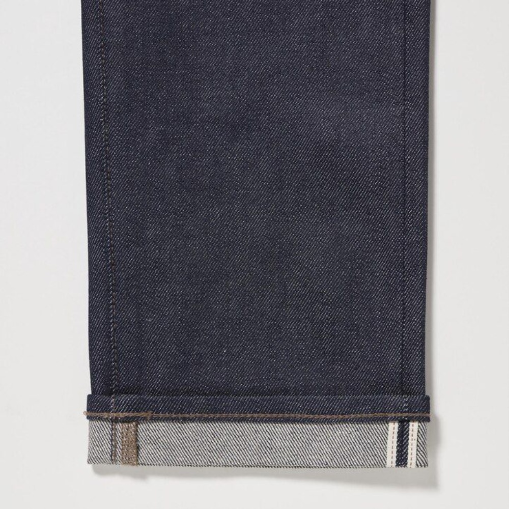 Jean Uniqlo Selvedge Stretch Coupe Ajustée Homme Noir V1286035 – Image 7