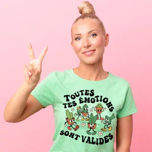 T-SHIRT COL ROND | Toutes tes émotions sont valides