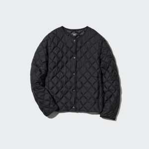 Vestes Uniqlo Warm Rembourré Matelassé Femme Noir D4529063