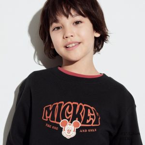 Sweatshirt Uniqlo Disney Collection Ut Graphique Enfant Noir X9136508