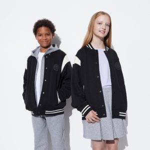 Vestes Uniqlo Varsity Enfant Noir Q1208365