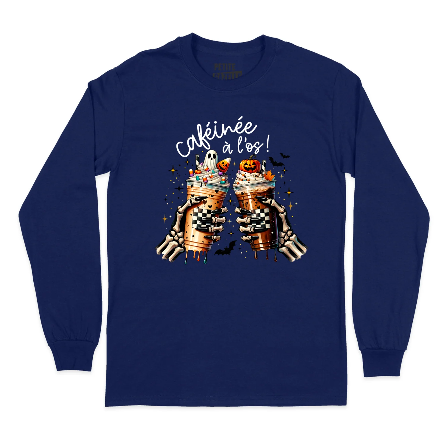 T-SHIRT À MANCHES LONGUES | Caféinée à l'os – Image 7