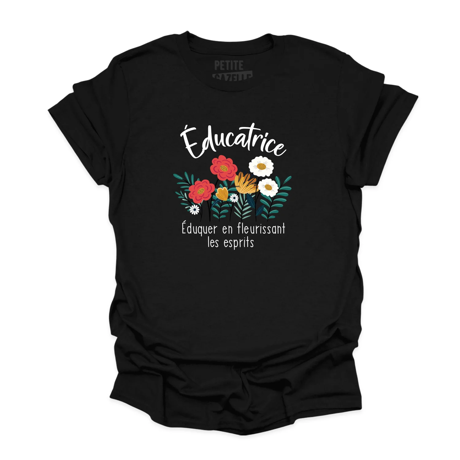 T-SHIRT COL ROND | Educatrice, Fleurir les esprits – Image 3