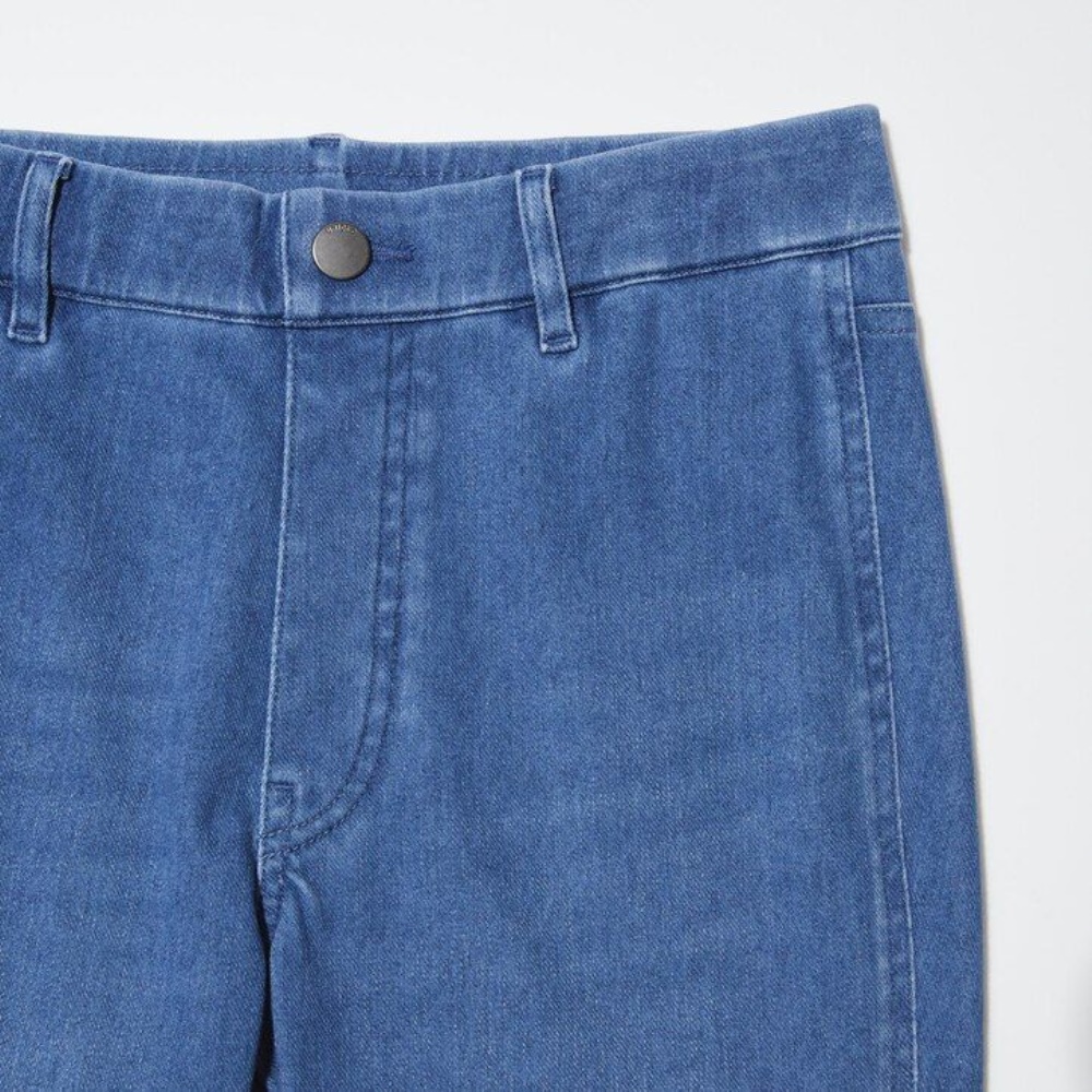 Leggings Uniqlo Ultra Stretch Denim Long Femme Bleu K8256074 – Image 5