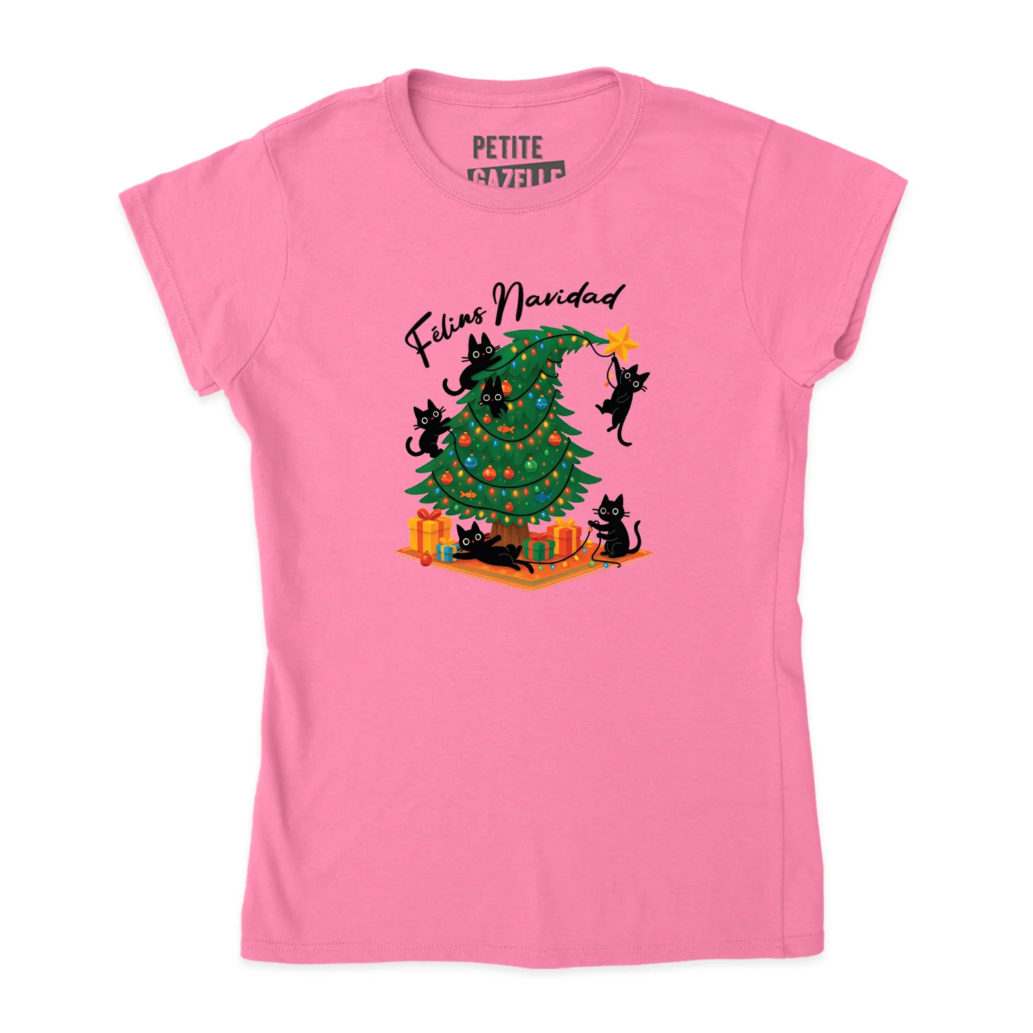 TSHIRT AJUSTÉ | Félins Navidad – Image 9