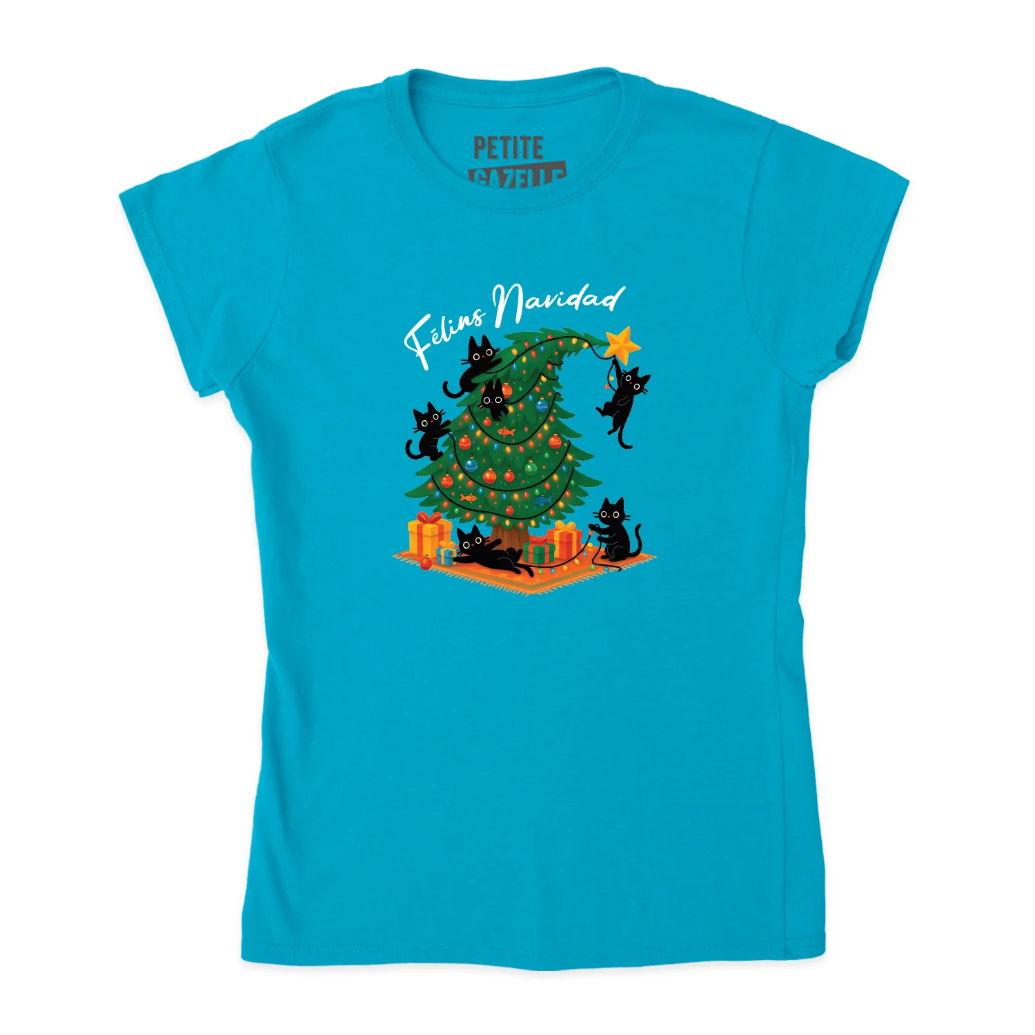 TSHIRT AJUSTÉ | Félins Navidad – Image 6