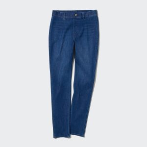 Leggings Uniqlo Ultra Stretch Denim Femme Bleu A8160743