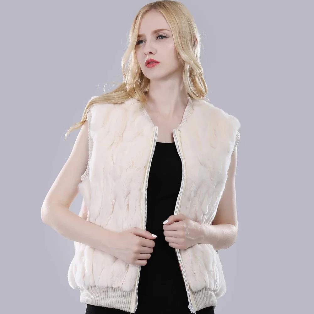 Gilet Sans Manches Fourrure Lapin – Image 9