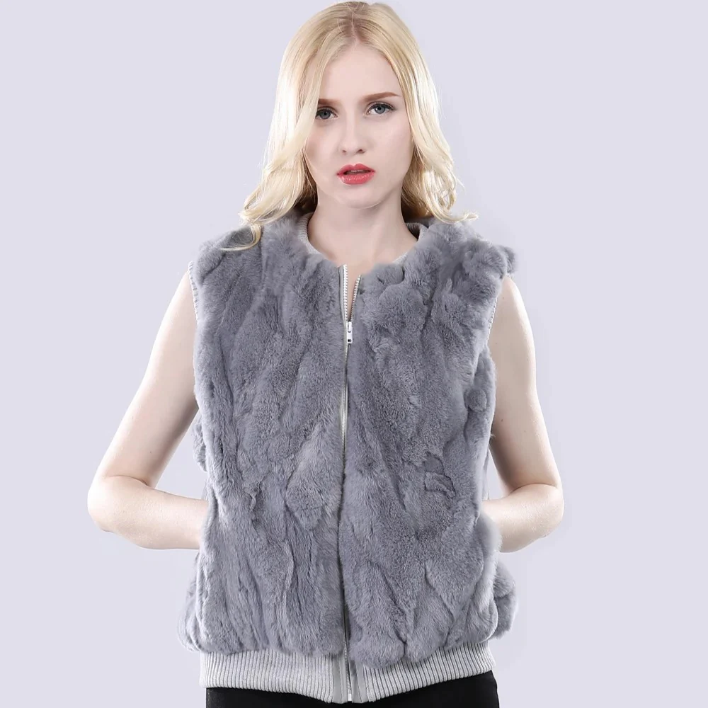 Gilet Sans Manches Fourrure Lapin – Image 3