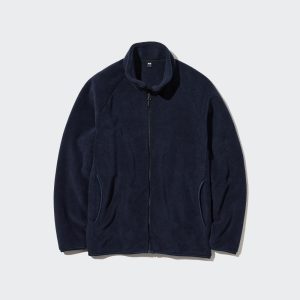 Vestes Uniqlo Fleece Zipped Homme Bleu Marine Y3718692