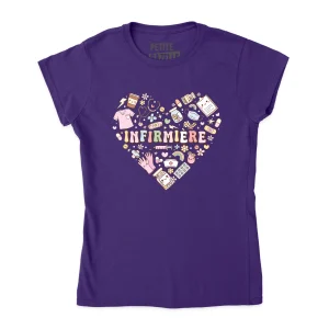 TSHIRT AJUSTÉ | Infirmière Coeur