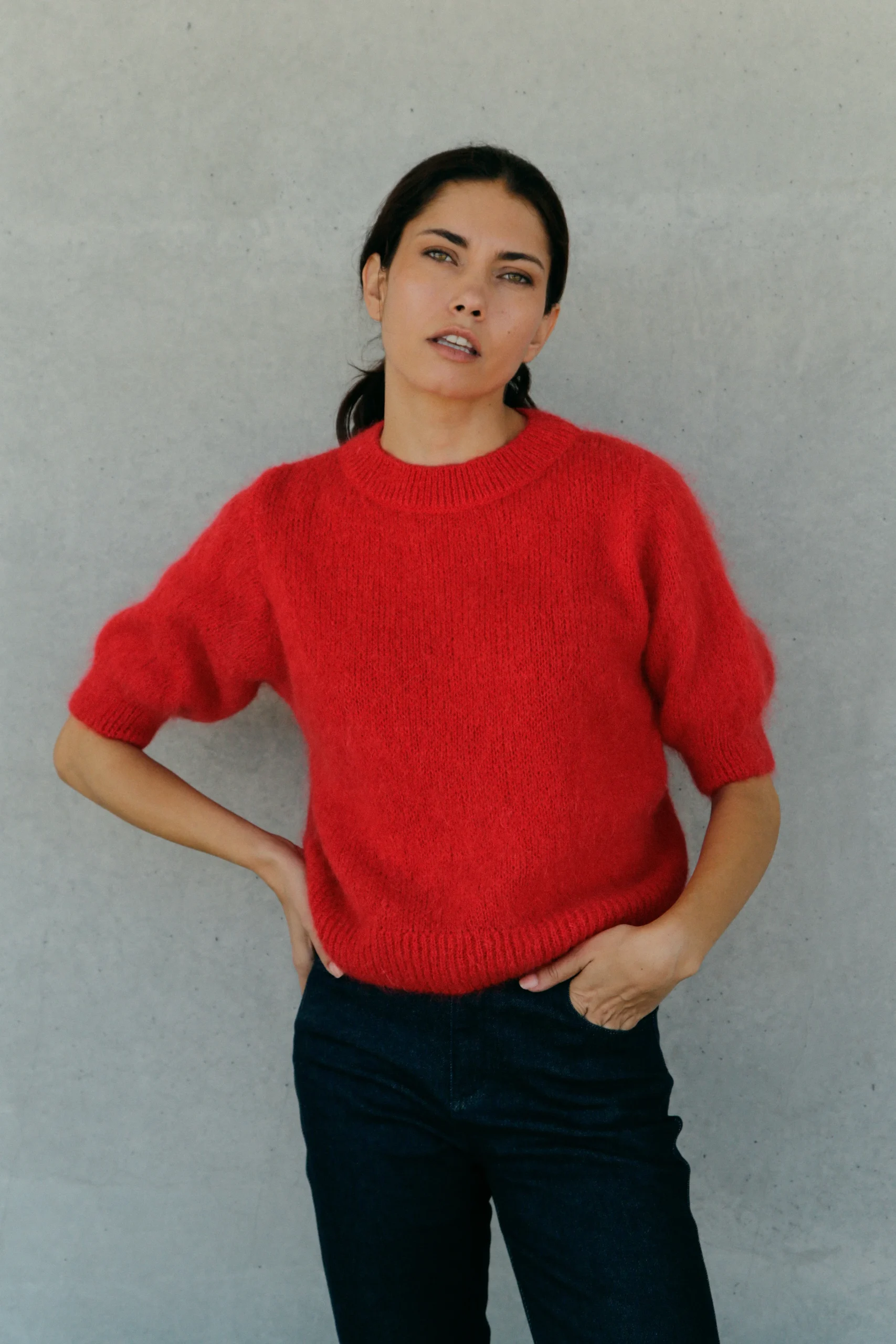 Pull Liza en mohair à manches courtes – Image 4