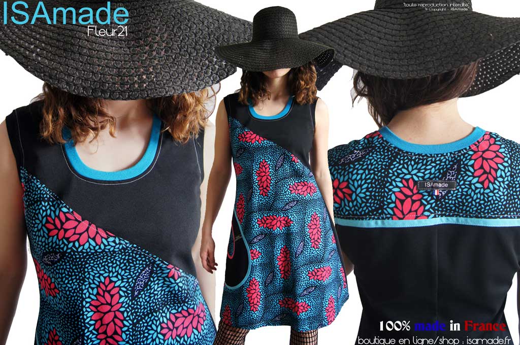 Robe Fleurie colorée wax