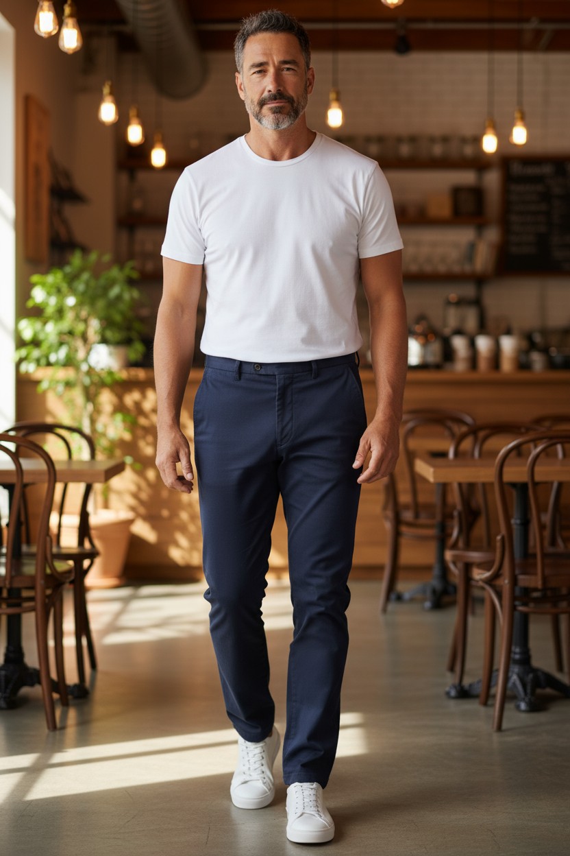 Chino Habillé Marinière et Maillot