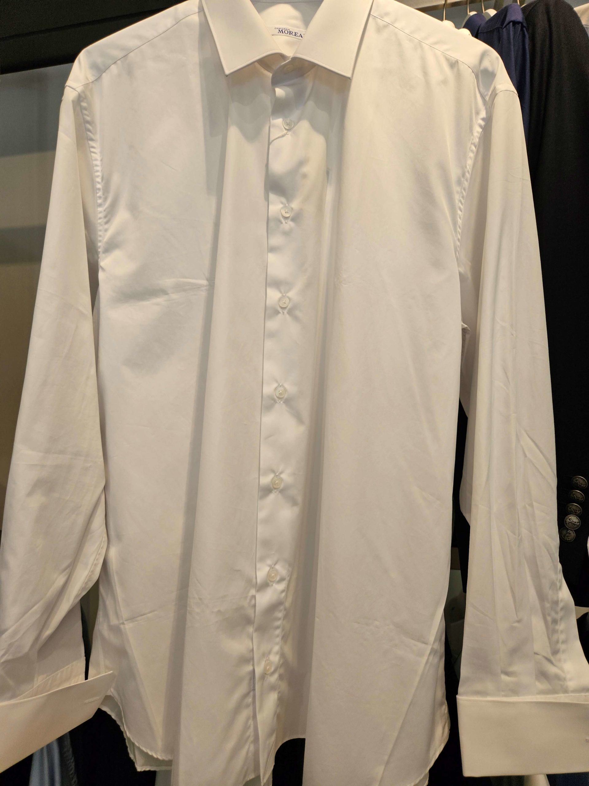 Chemise Blanche Mousquetaire Homme (312FE) – Cérémonie, Poignets pour Boutons de Manchette – Image 5