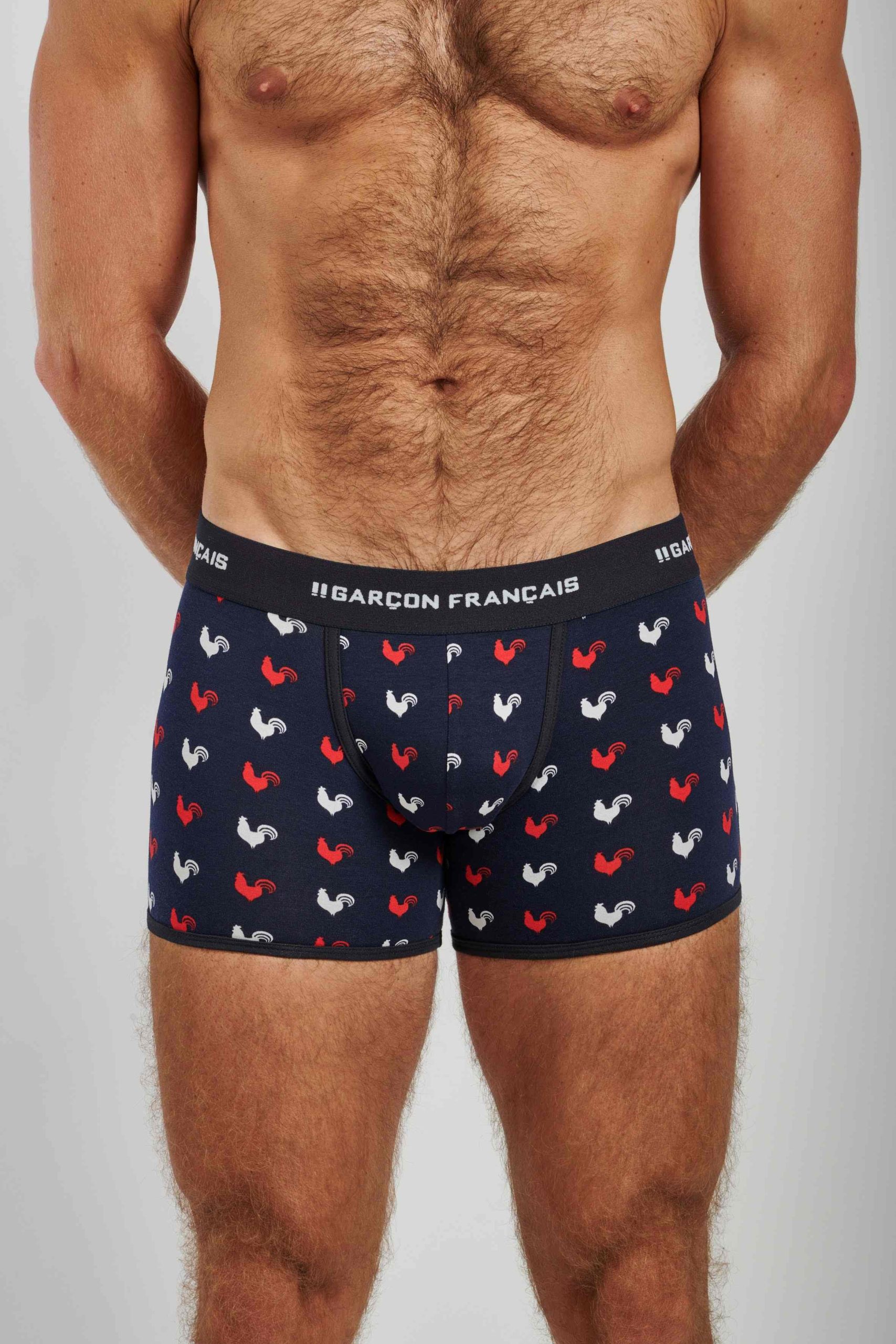 Boxer Homme Coqs Tricolores – Coton Bio – Made in France – Image 5