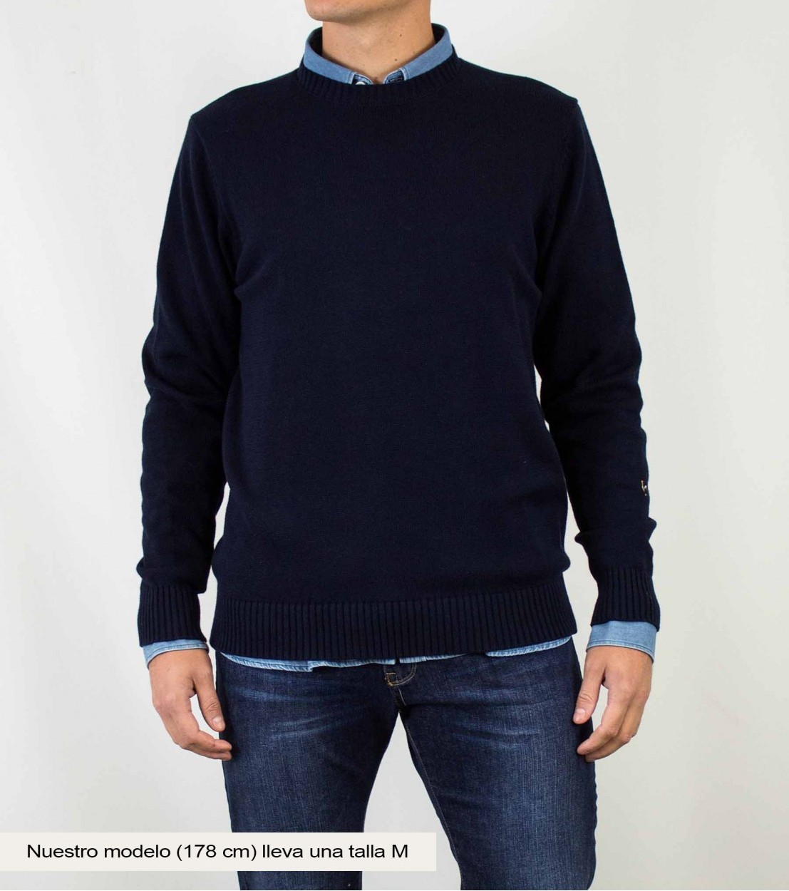Pull LUKAS Marine – Coton Naturel & Style Épuré – Patadegayo – Image 3