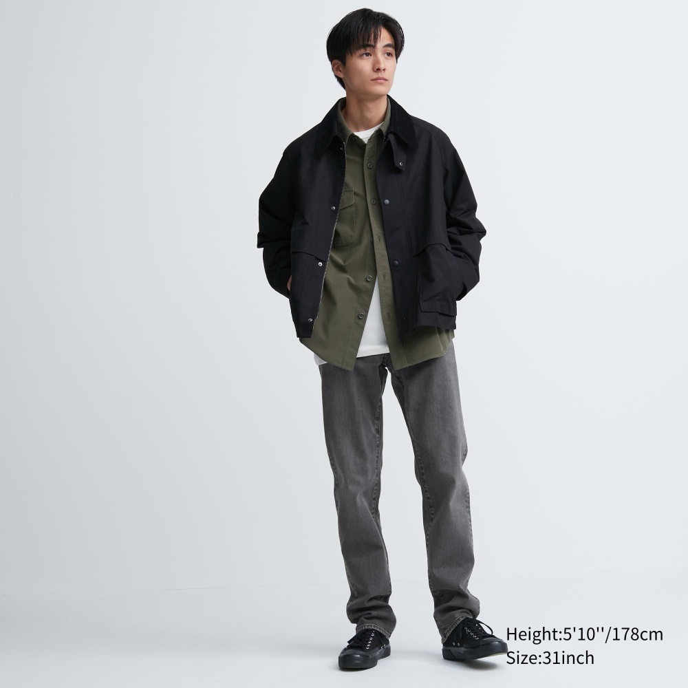 Jean Uniqlo Coupe Ajustée Homme Grise W9362458
