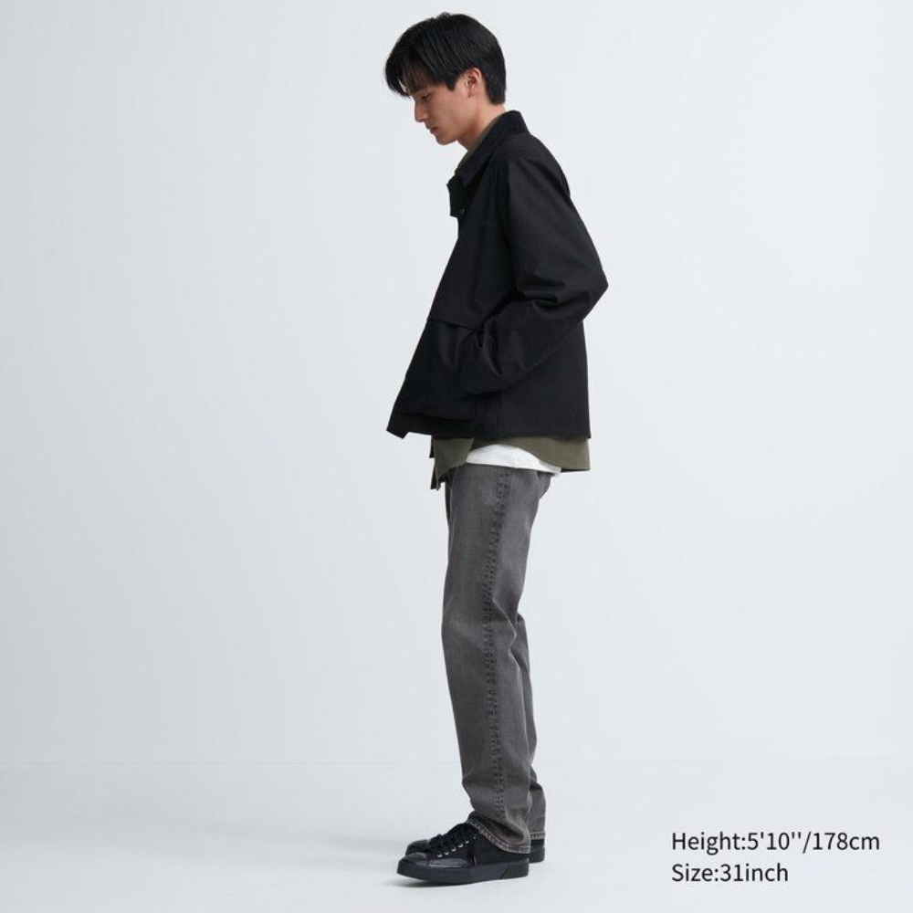 Jean Uniqlo Coupe Ajustée Homme Grise W9362458 – Image 2