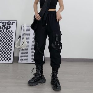 Pantalon cargo techwear femme