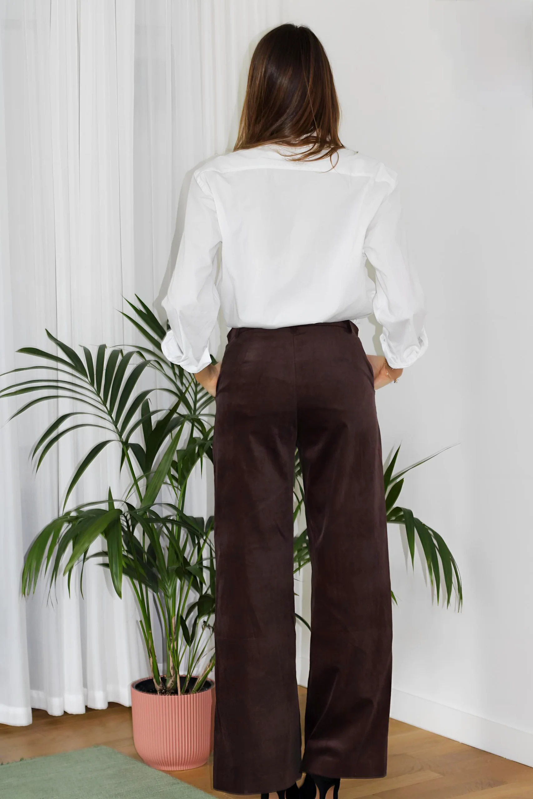 Pantalon Agathe - Marron Foncé Rive Gauche – Image 2