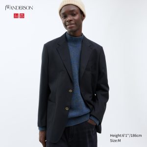 Vestes Uniqlo Tailored Homme Bleu Marine B1679803