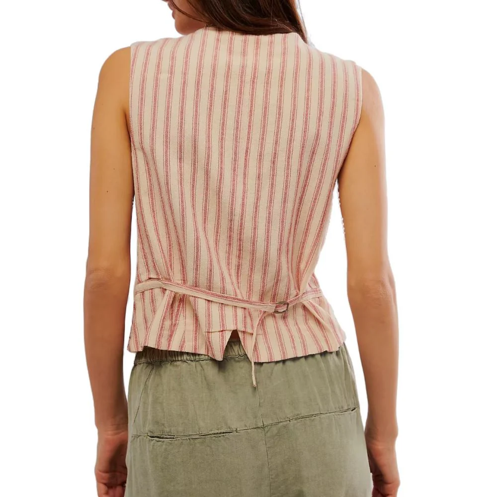 Gilet Brodé Fleurs – Image 2