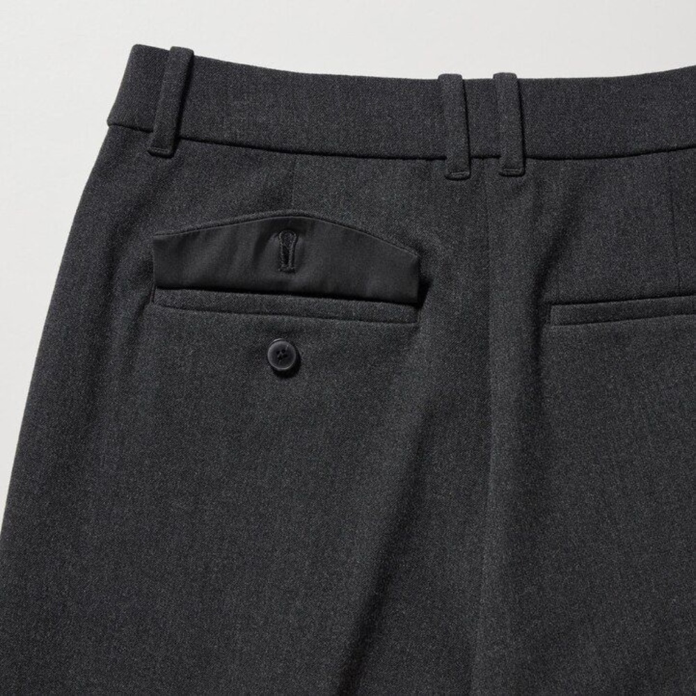 Pantalons Uniqlo Heattech Plissé Femme Marron Foncé O7408126 – Image 5