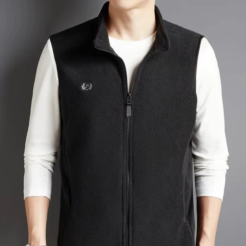Gilet Polaire Sans Manches Noir Homme – Image 2