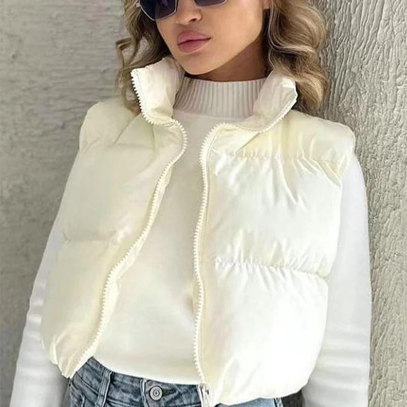 Veste Matelassée Crème – Image 3