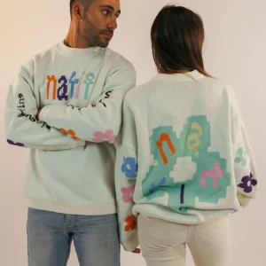 Sweater Snow Multicolore Pixel Flower