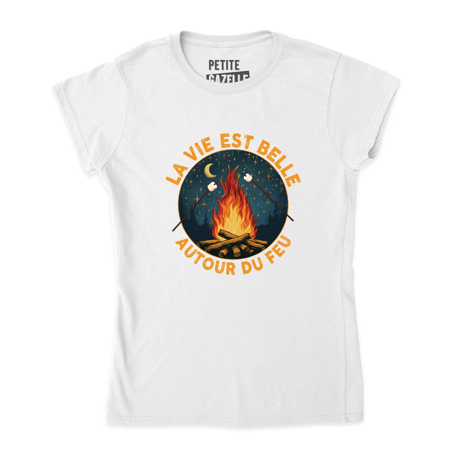 TSHIRT AJUSTÉ | La vie est belle autour du feu – Image 3