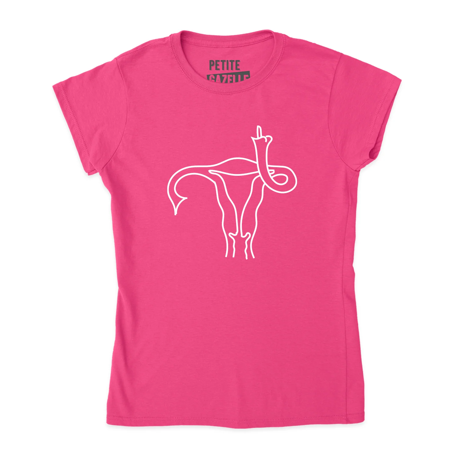 TSHIRT AJUSTÉ | Uterus fâché qu'on se mêle de ses affaires – Image 6
