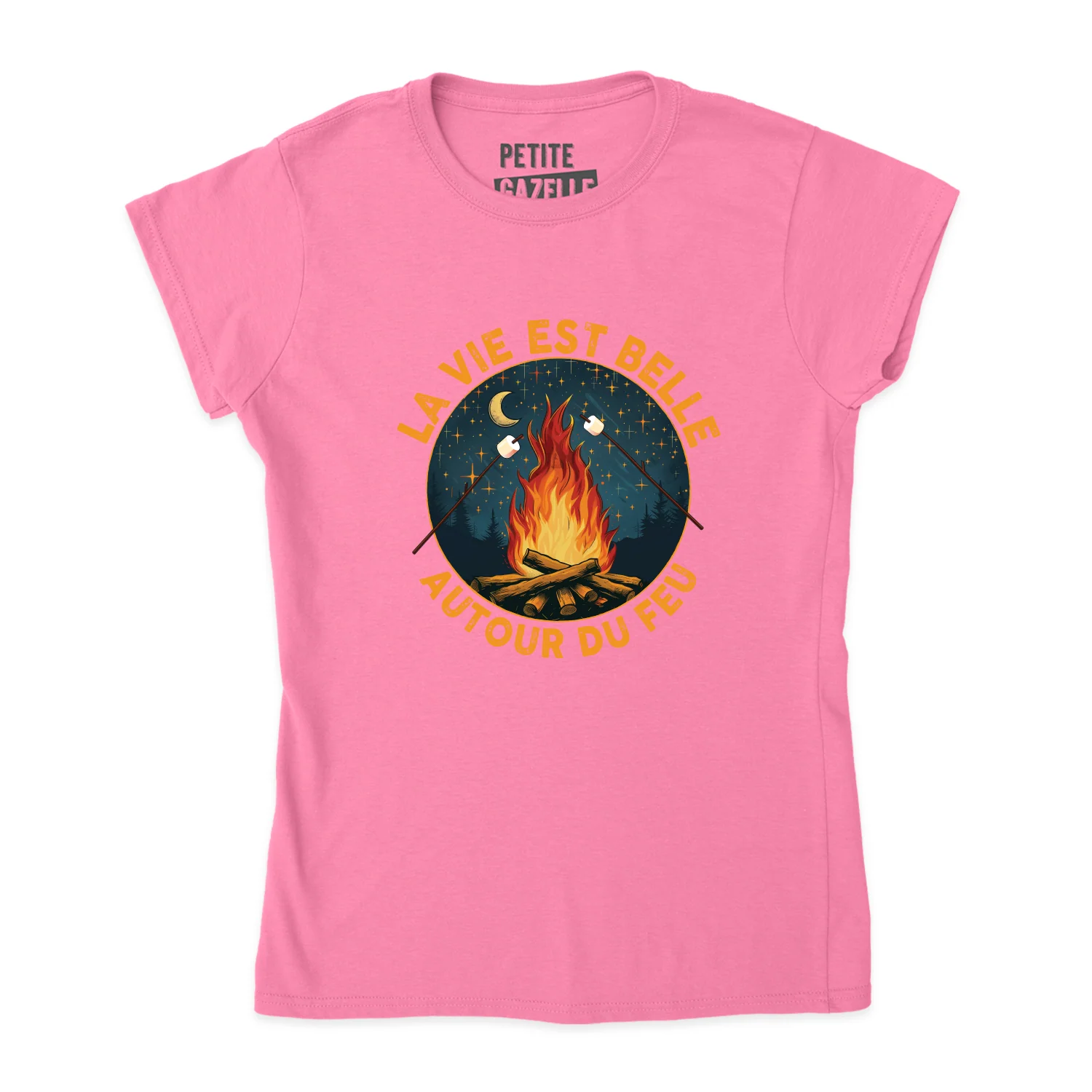 TSHIRT AJUSTÉ | La vie est belle autour du feu – Image 5