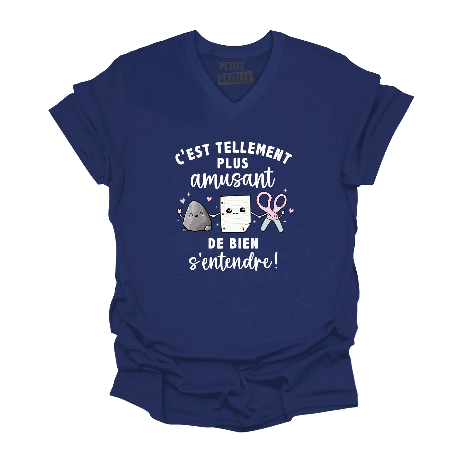 TSHIRT COL en V | C'est tellement plus amusant de bien s'entendre – Image 4