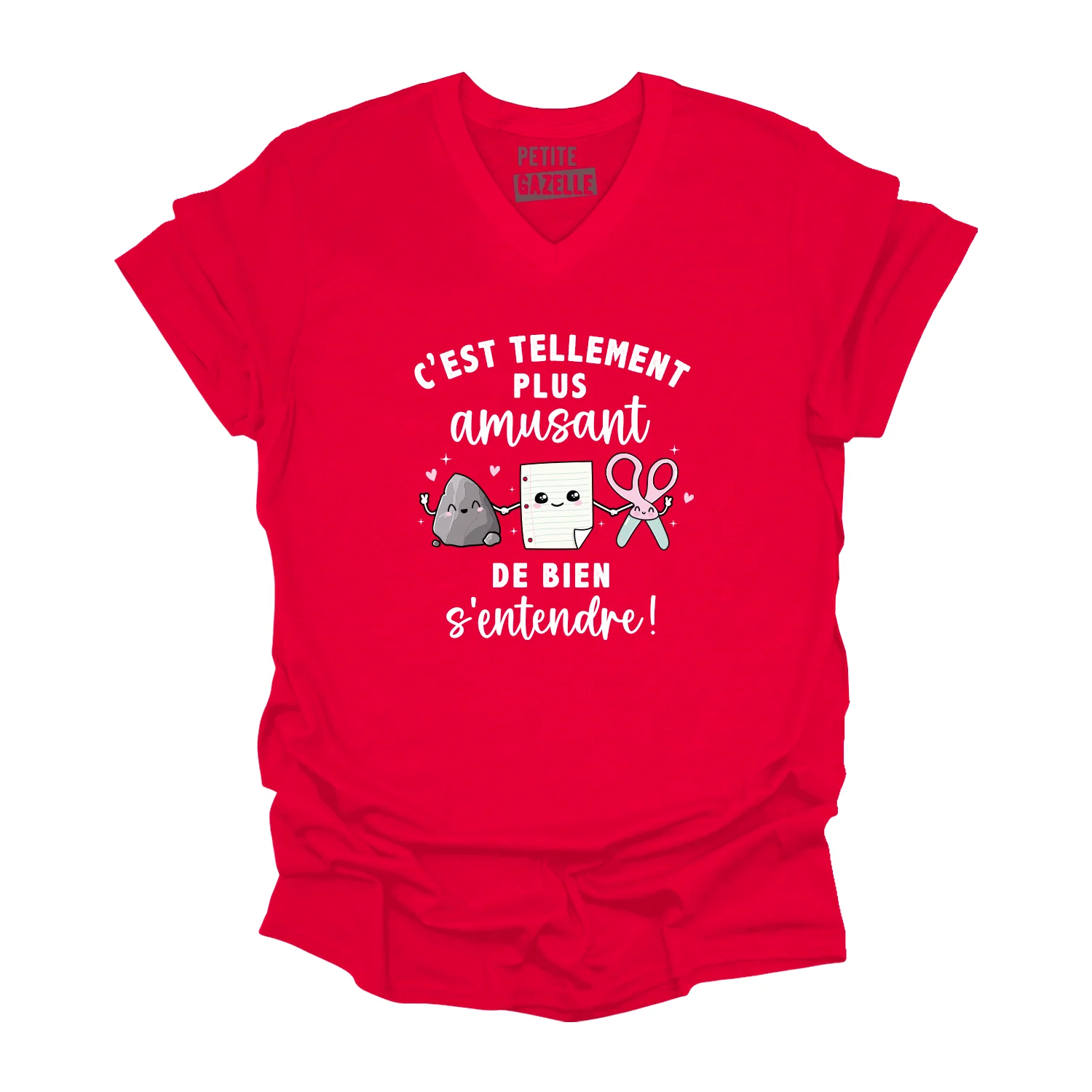 TSHIRT COL en V | C'est tellement plus amusant de bien s'entendre – Image 5
