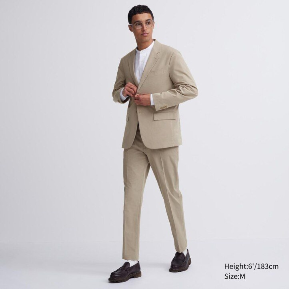 Costumes Uniqlo Airsense Ultra Light Jacket Homme Beige Q4697583 – Image 3