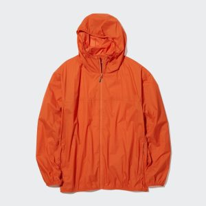 Parka Uniqlo Uv Protection 3d Cut Pocketable Parka Homme Orange U3791825