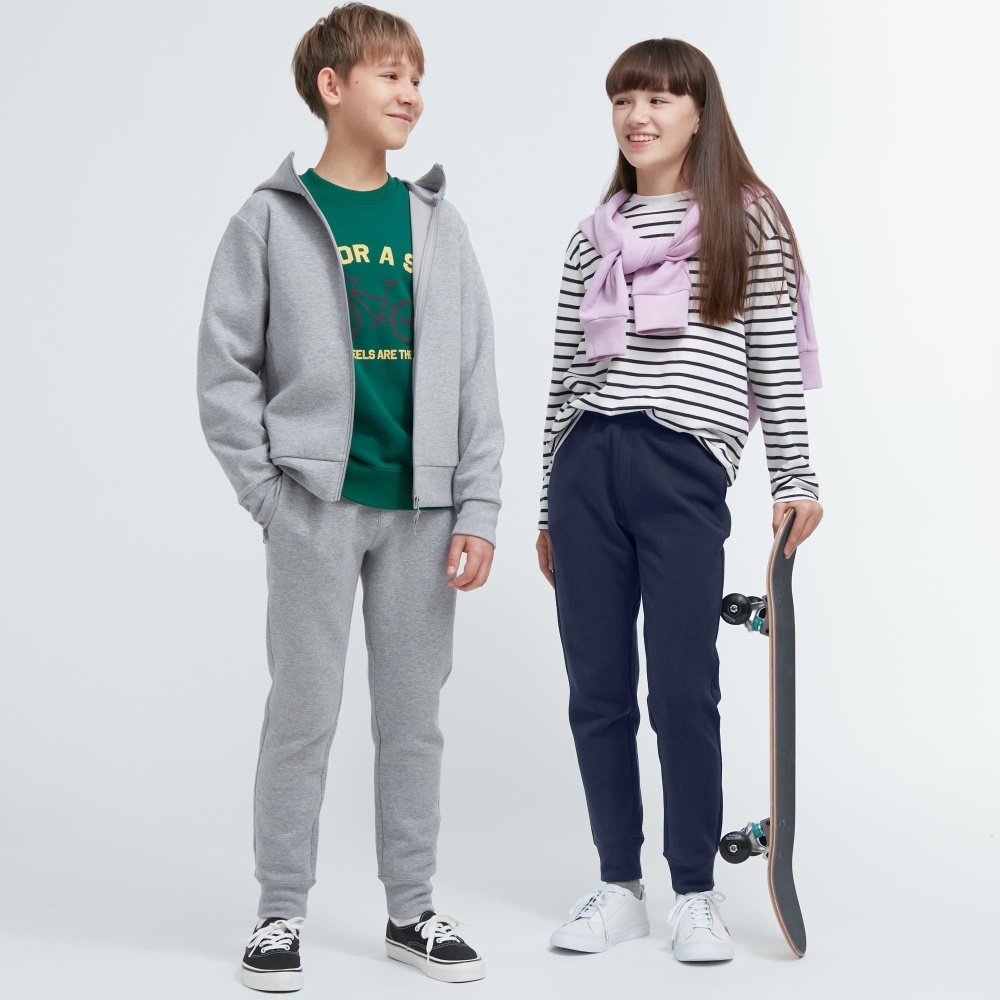 Pantalons de jogging Uniqlo Ultra Stretch Dry Soft Enfant Grise N6801249