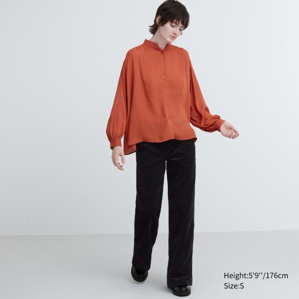Chemisier Uniqlo Volume Femme Blanche U3285160 – Image 2