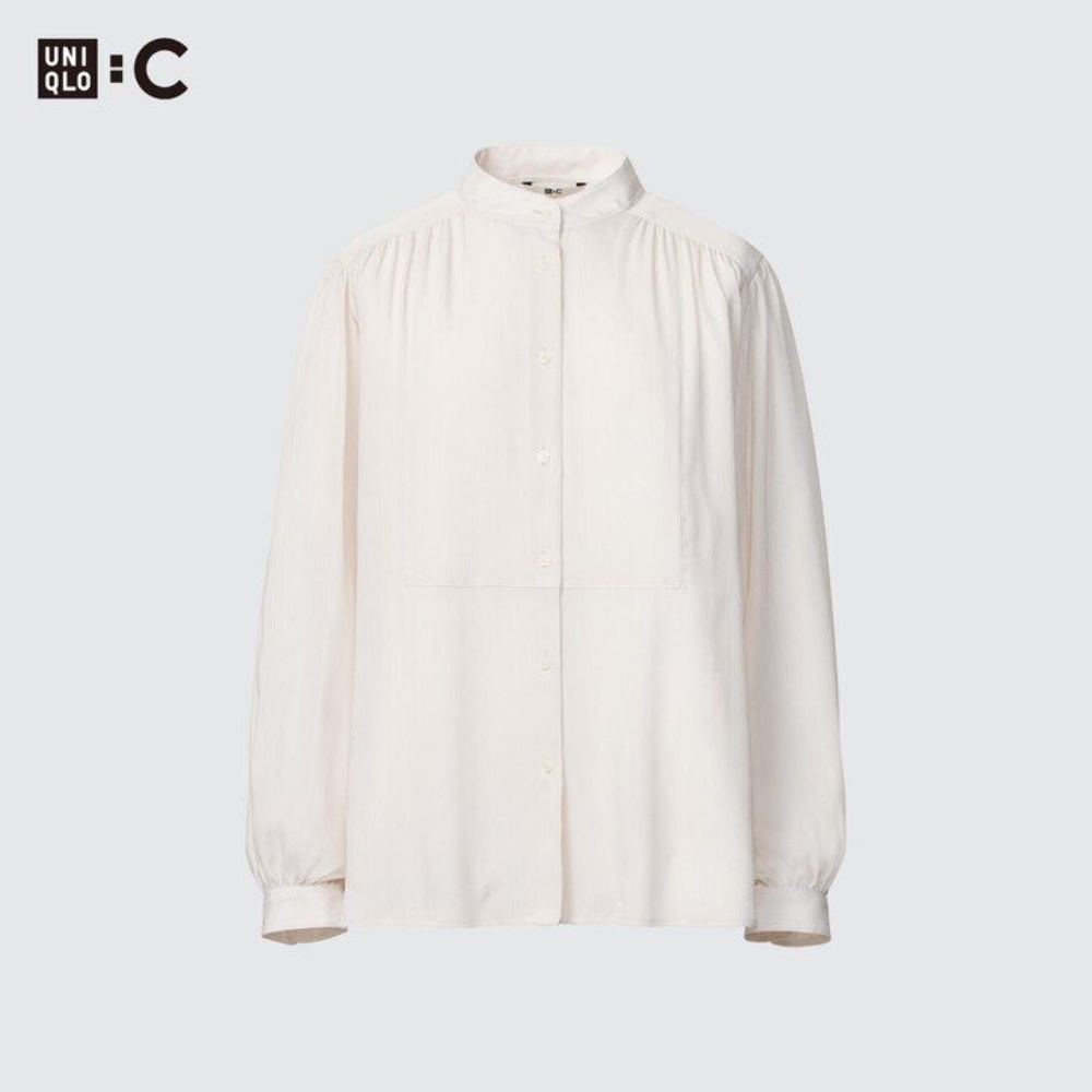 Chemisier Uniqlo Volume Femme Blanche U3285160 – Image 7