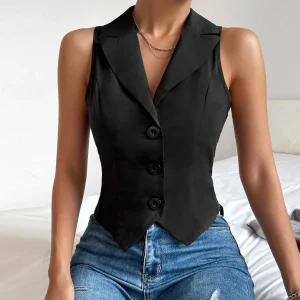 Blazer Coupe Ajustée Noir