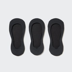 Chaussette Uniqlo Sheer No Show Three Pairs Femme Noir G1837926