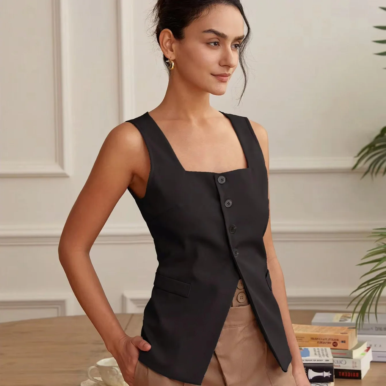 Gilet Col Carré – Image 4