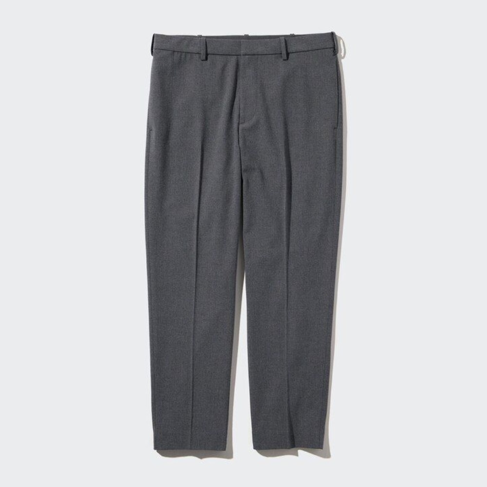Costumes Uniqlo Smart Laine Like Ankle Length Homme Bleu Marine Z0694513 – Image 4