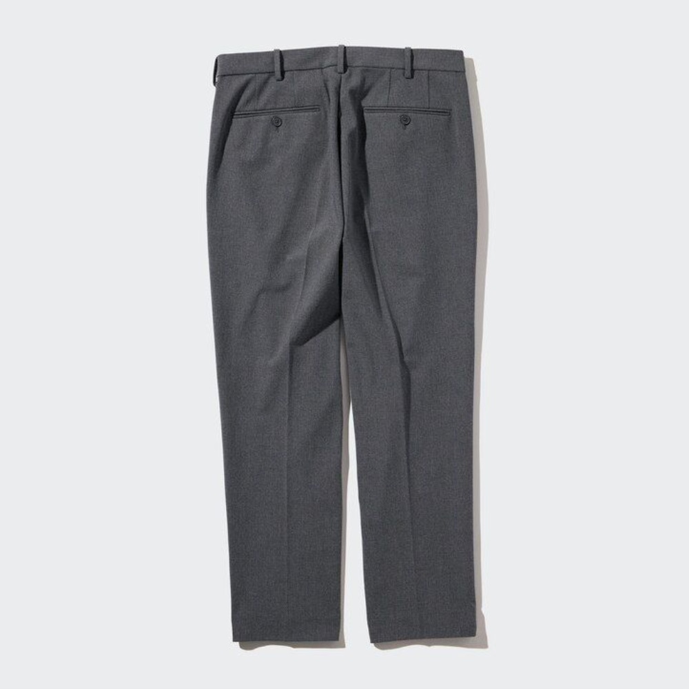 Costumes Uniqlo Smart Laine Like Ankle Length Homme Bleu Marine Z0694513 – Image 5
