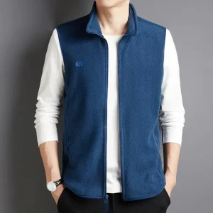 Gilet Polaire Bleu Homme